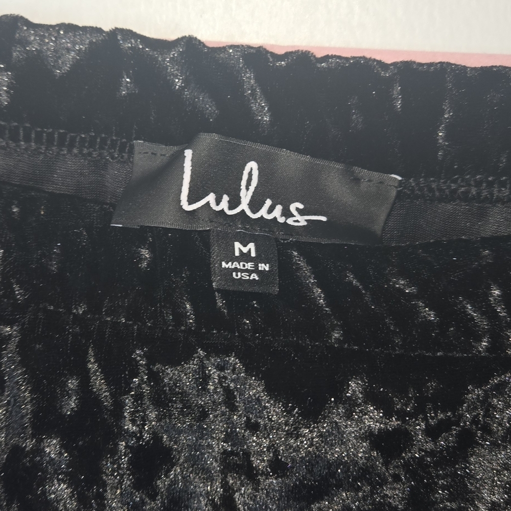 Lulu's Black Velvet Skirt - Picture 4 of 7